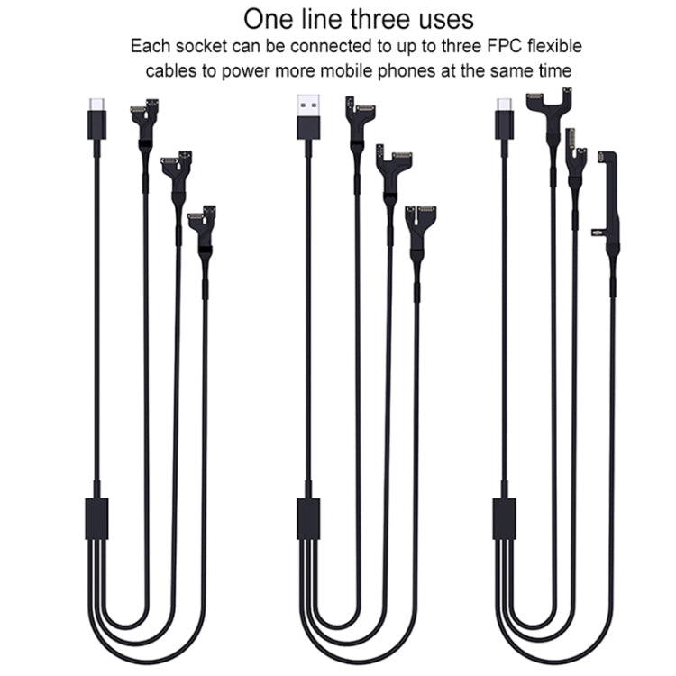 Câble de test d'alimentation Qianli iPower Max Pro pour iPhone 11/11 Pro Max/11 Pro/X/XS/XS Max/8/8 Plus/7/7 Plus/6/6 Plus/6S/6S Plus