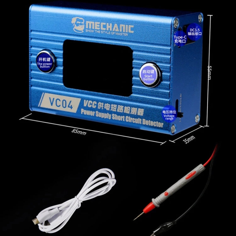 Mechanical VC04 VCC Power Supply Short Circuit Detector