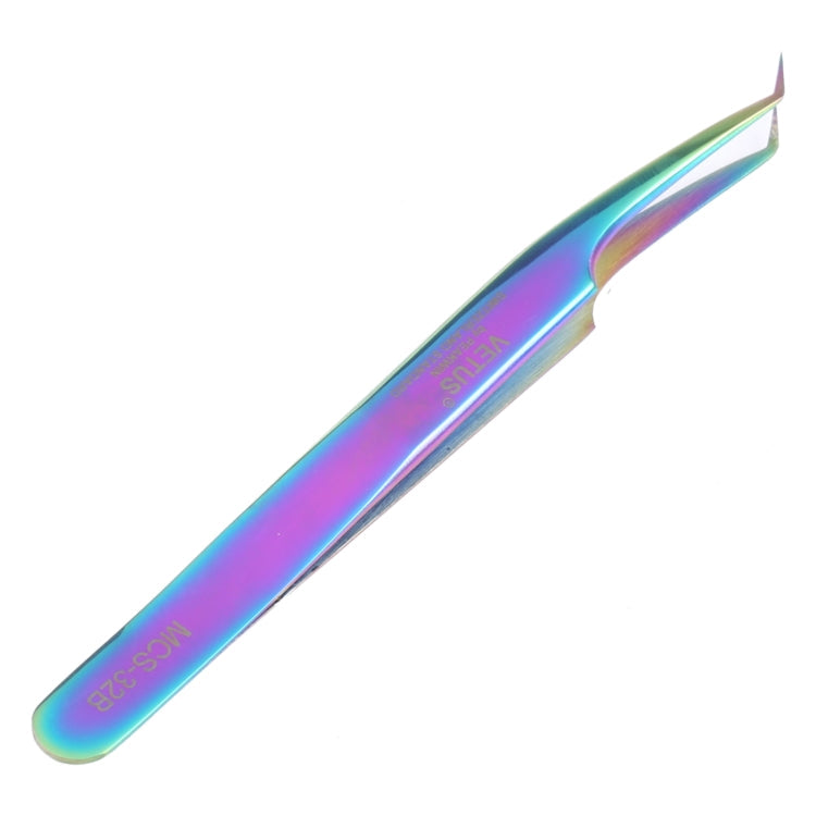 Vetus Bright Color Curved Tweezers MCS-32B