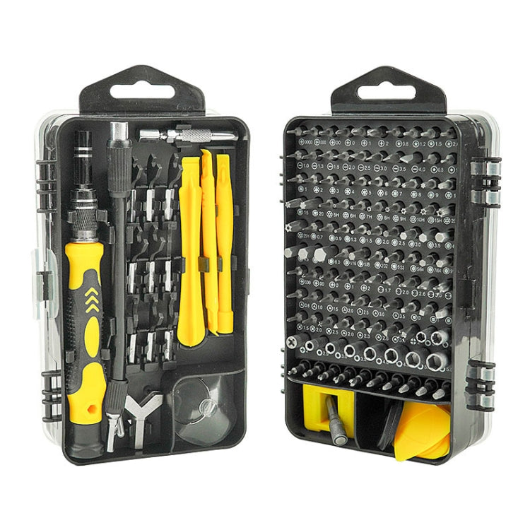 138 in 1 DIY Mobile Phone Disassembly Watch Repair Multifunction Tool Screwdriver Set (Yellow)