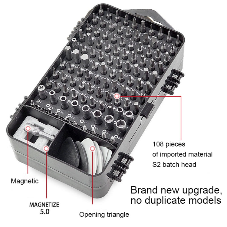 138 in 1 DIY Handy Demontage Uhr Reparatur Multifunktionswerkzeug Schraubendreher Set (Grau)