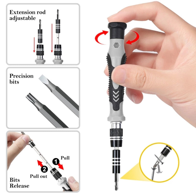 138 in 1 DIY Mobile Phone Disassembly Watch Repair Multifunction Tool Screwdriver Set (Grey)
