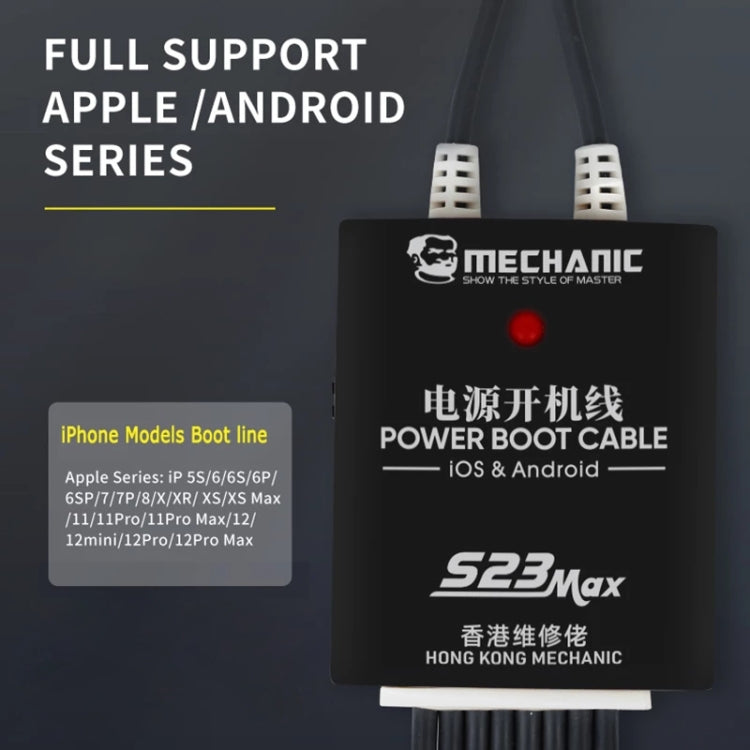 Cable de Prueba de la Fuente de Alimentación máxima Mechanic S23 Para Android / iOS