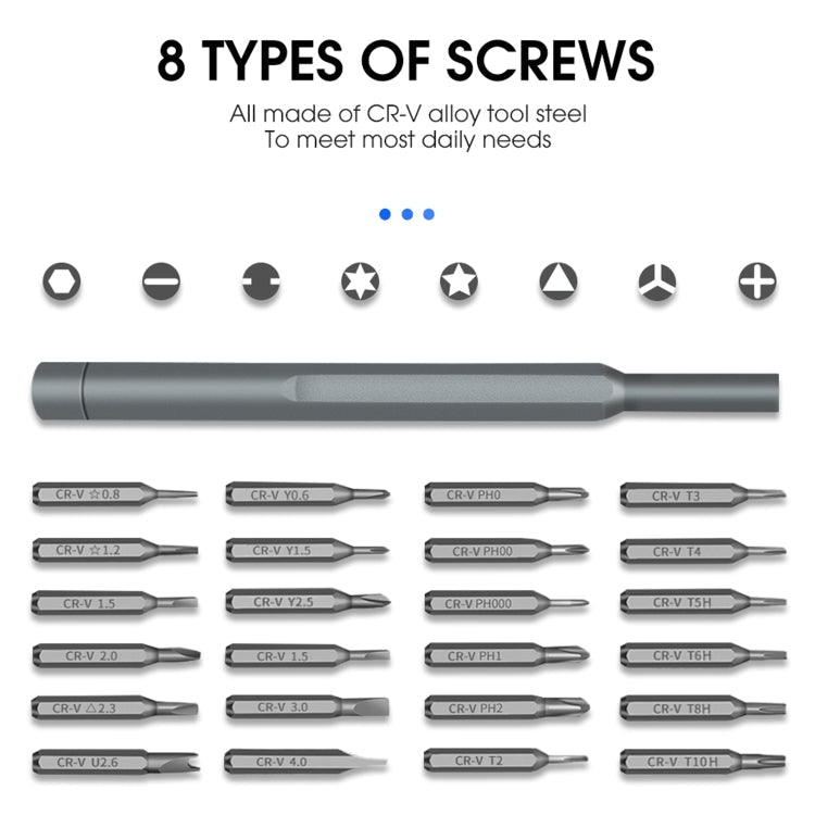 25 in 1 Screwdriver Magnetic Repair Tool Set