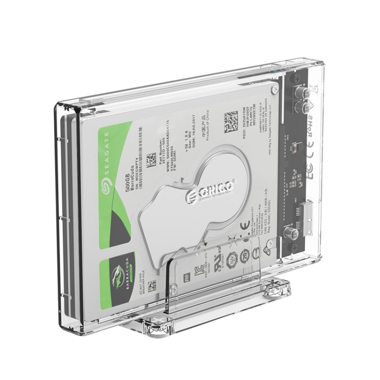 ORICO 2159U3 Caja de Disco Duro transparente USB3.0 de 2.5 pulgadas con Soporte