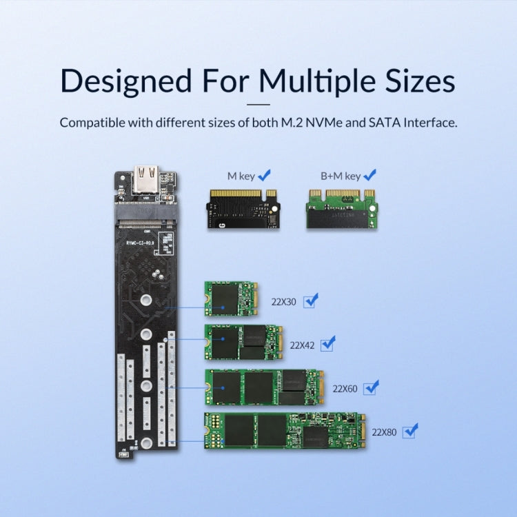 ORICO M2PJM-C3 M.2 SSD Dual Protocol Hard Drive Enclosure