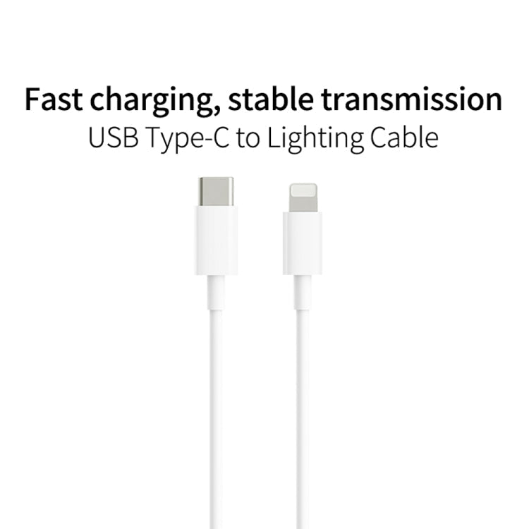 XJ-58 PD 18W USB-C / Type-C TO 8 PIN Câble de charge Flash Longueur du câble: 1m
