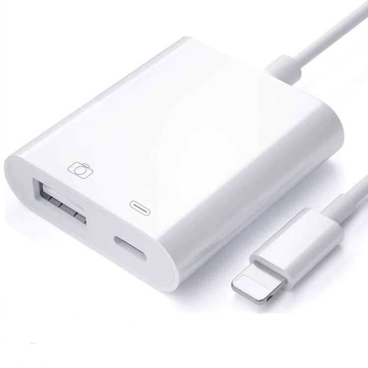 ZS-KL21806 2 en 1 8 broches vers USB 3.0 + adaptateur OTG de lecture de caméra USB compatible avec le système iOS 13 et supérieur