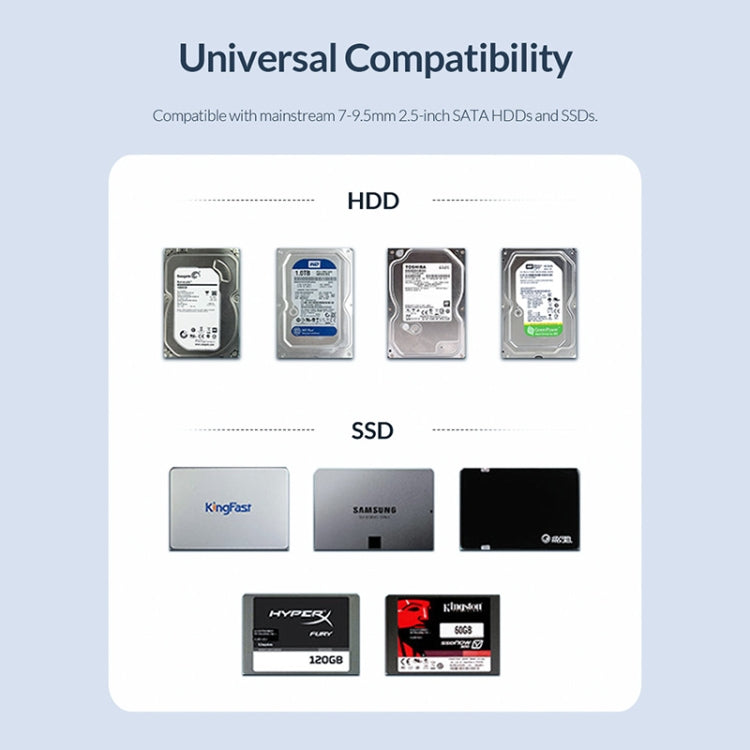 ORICO 2526C3 2.5-inch USB-C / Type-C Portable Hard Drive Enclosure