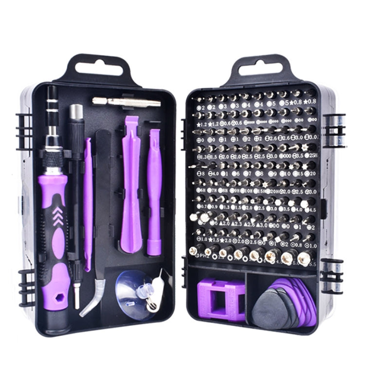 115 in 1 Precision Screwdriver Mobile Phone Computer Disassembly Maintenance Tool Set (Purple)