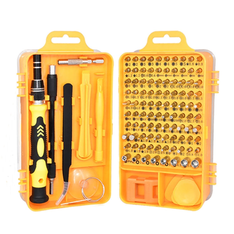 115 in 1 Precision Screwdriver Mobile Phone Computer Disassembly Maintenance Tool Set (Yellow)