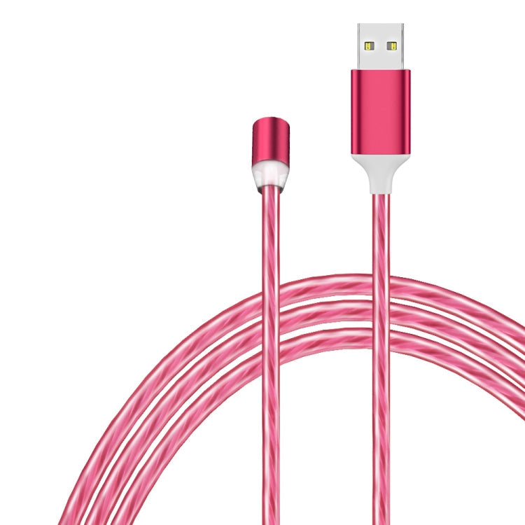 3 in 1 USB to 8 PIN + Type-C / USB-C + Micro USB Magnetic Absorption Magnetic Charging Cable length: 2m (red light)