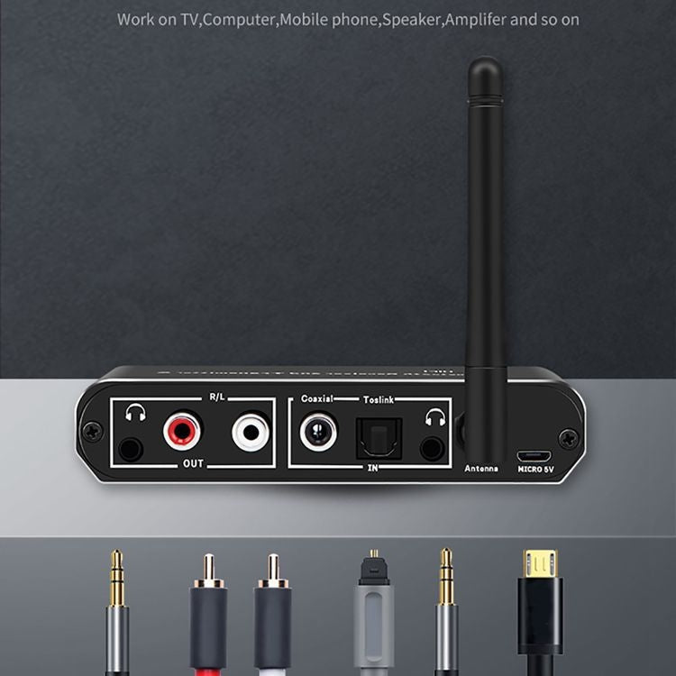 ZS-SGD09 Émetteur et récepteur Bluetooth 5.0 numérique à analogique 3 en 1