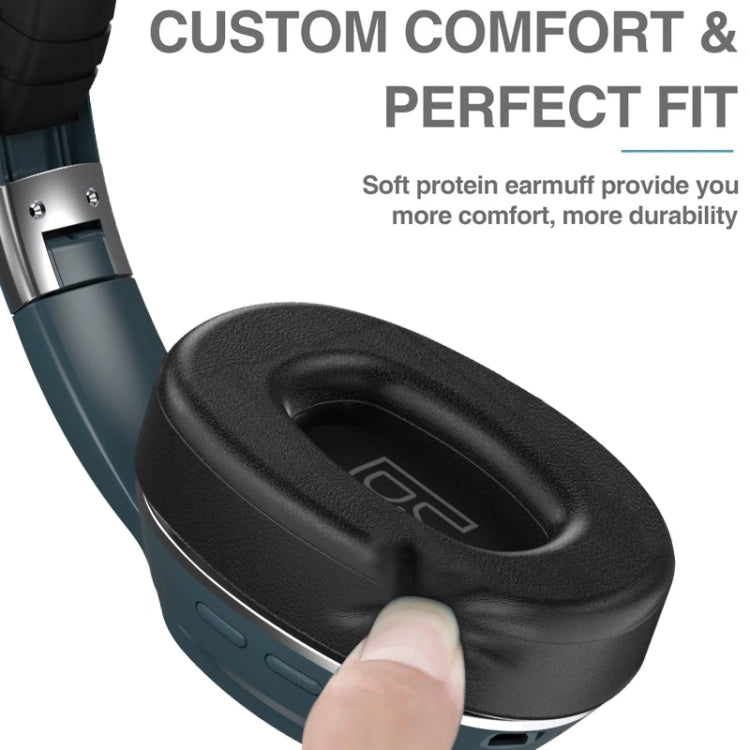 TG VJ320 Bluetooth 5.0 Auriculares Inalámbricos plegables montados en la Cabeza que admiten Tarjeta TF con Micrófono (Rojo)