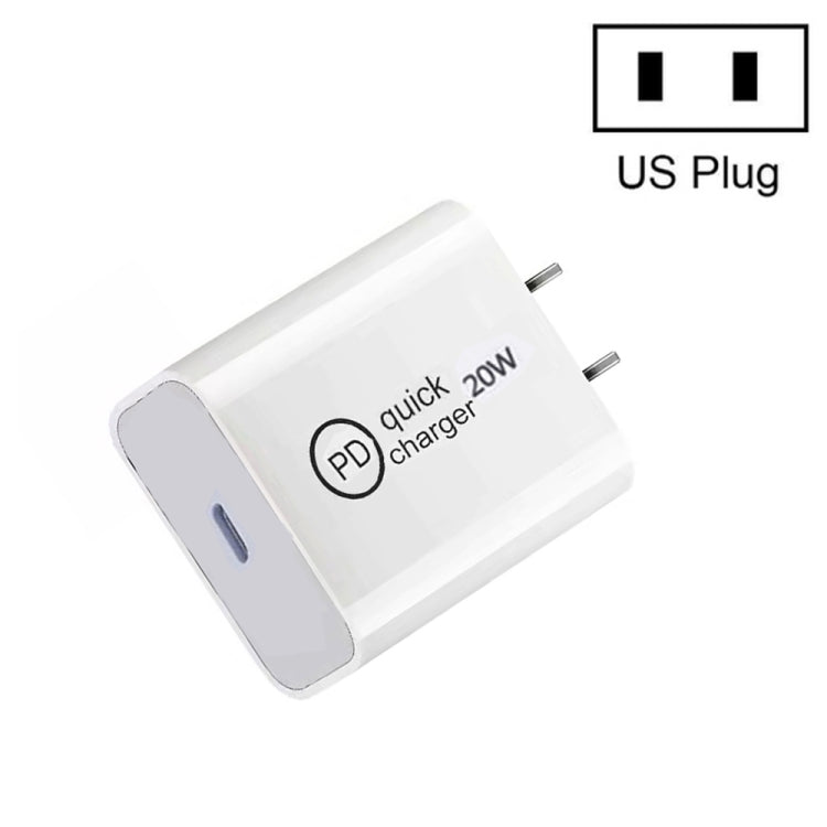 SDC-20W PD 20W Travel Charger with single USB-C / Type C interface US Plug