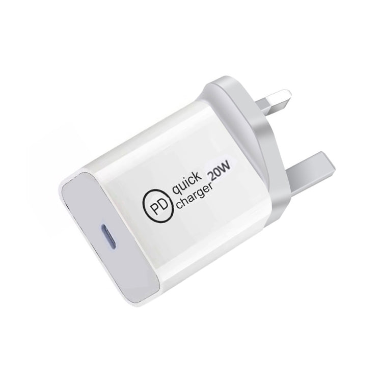 Chargeur de voyage SDC-20W PD 20W avec interface USB-C / Type C Prise UK unique