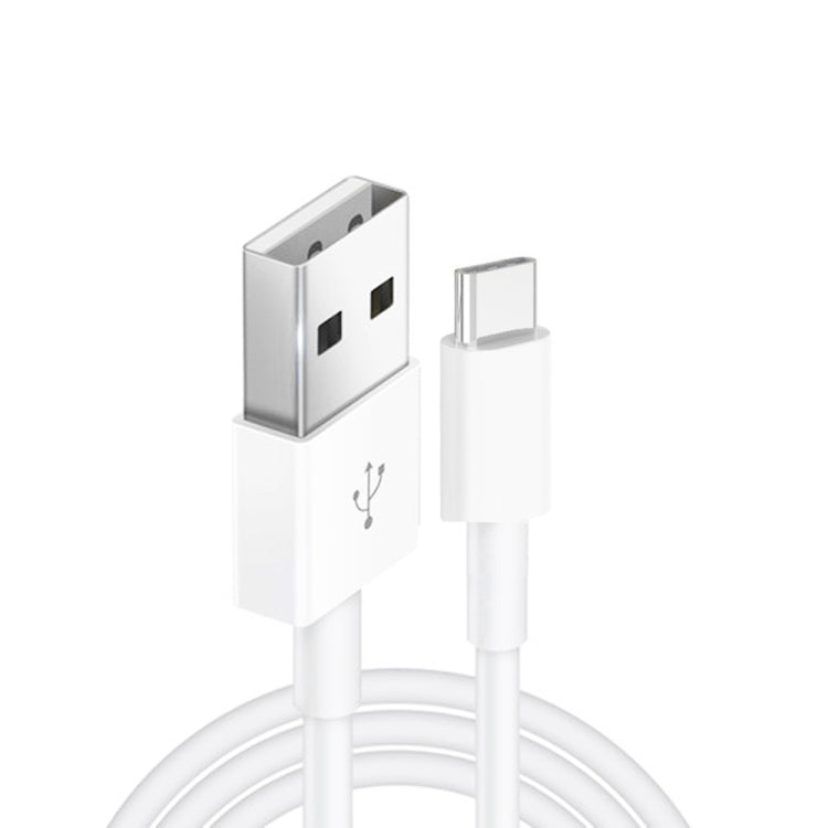 XJ-014 3A USB Male to USB-C / Type-C Male Fast Charging Data Cable length: 1m