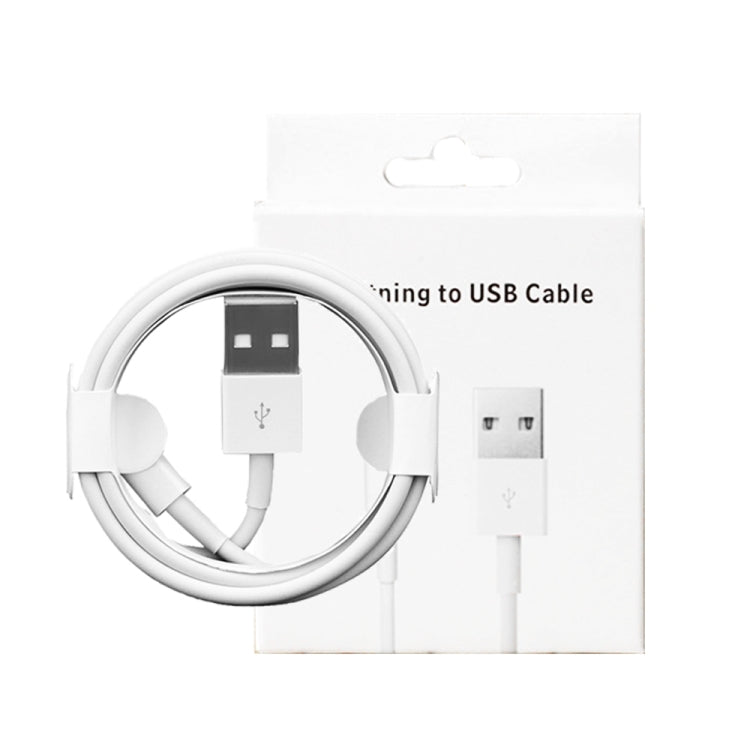 XJ-022 2A USB Male to 8Pin Male Interface Charging Cable Length: 1m