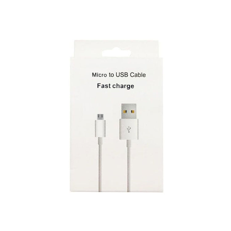 XJ-023 Cable de Carga de interfaz USB Macho a Micro USB Macho de 2 piezas longitud: 1 m