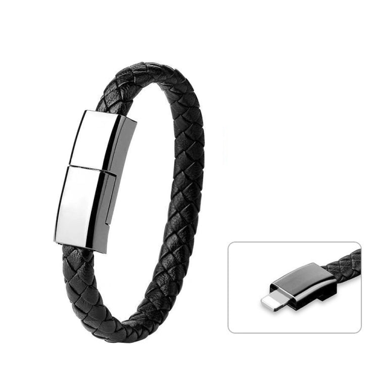 Câble de données pour bracelet créatif XJ-28 3A USB vers 8 broches Longueur du câble : 22,5 cm (noir)