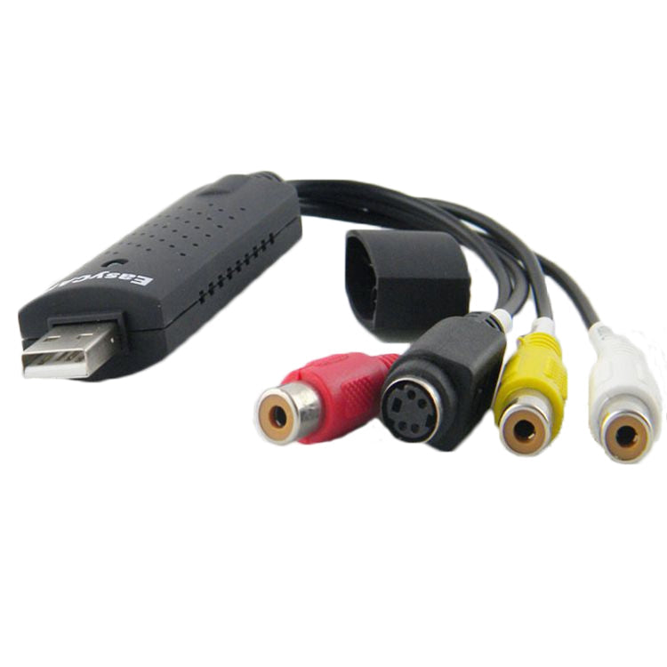 Portátil USB 2.0 Video + Audio RCA Conector Hembra a Hembra Para TV / DVD / VHS Soporte Vista 64 / win 7 / win 8 / win 10 / Mac OS