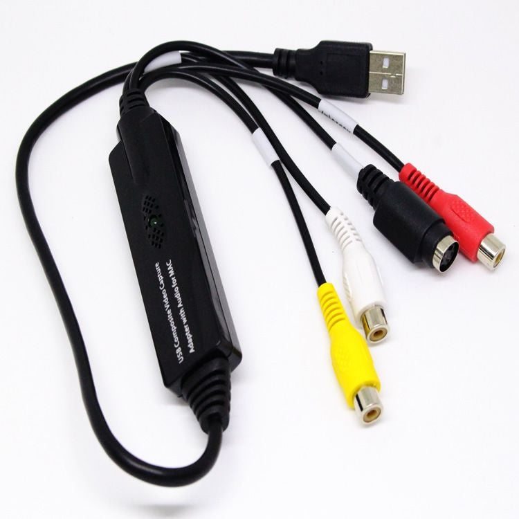 Cable USB a RCA 60+ Compatible con Vista 64 / Win 7 / Win 8 / Win 10 / Mac OS