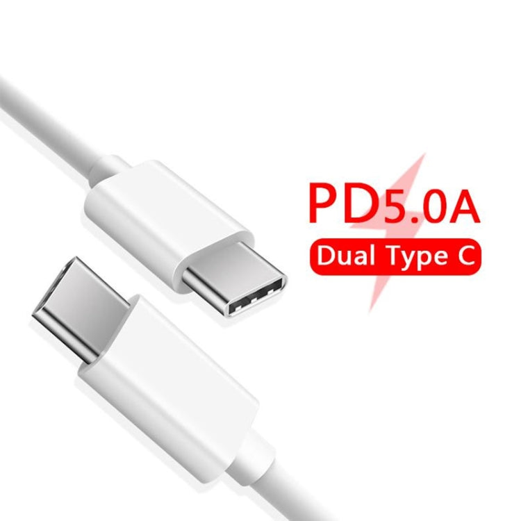 XJ-50 PD 120W 5A USB-C / Type-C a USB-C / Type-C Cable de Datos de Carga Rápida Longitud del Cable: 1 m