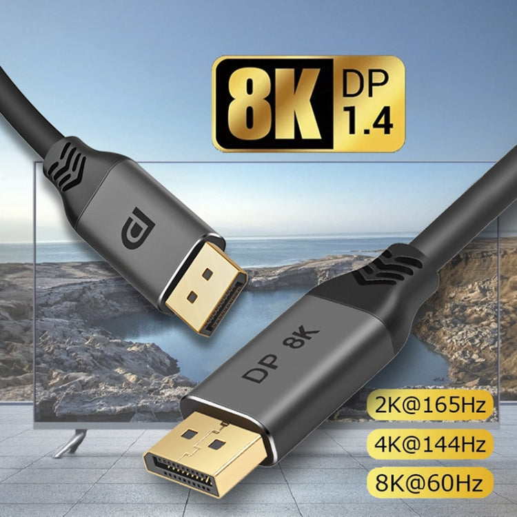DisplayPort 1.4 8K HDR 60Hz 32.4Gbps Cable DisplayPort Para video / PC / computadora Portátil / TV Longitud del Cable: 1 m