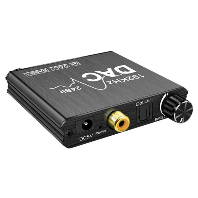 Convertisseur Audio Numérique vers Analogique DAC Extracteur Stéréo Amplificateur Optique SPDIF 192Khz 24Bit