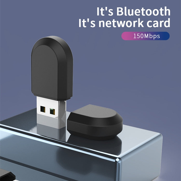 JD-06G 2 en 1 Carte réseau 150 Mbps Adaptateur Bluetooth USB sans fil