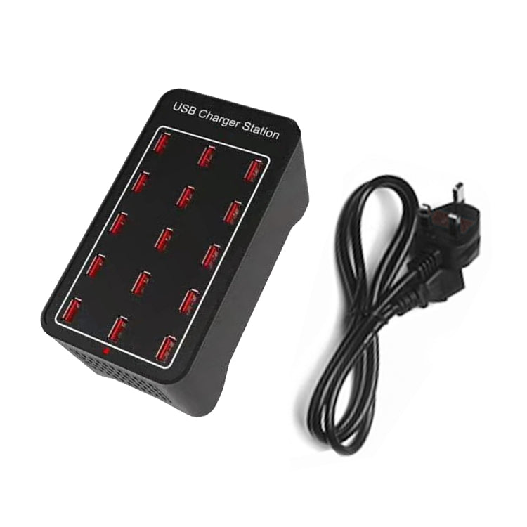 XLD-A7 100W 15 USB Ports Fast Charger Charger Smart Charger AC 100-240V Plug Size: UK Plug