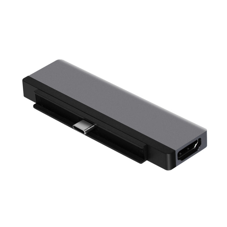 Convertisseur de lecture de carte 6 en 1 Type C vers HDMI / PD / USB3.0 / Audio / SD TF pour iPad Pro