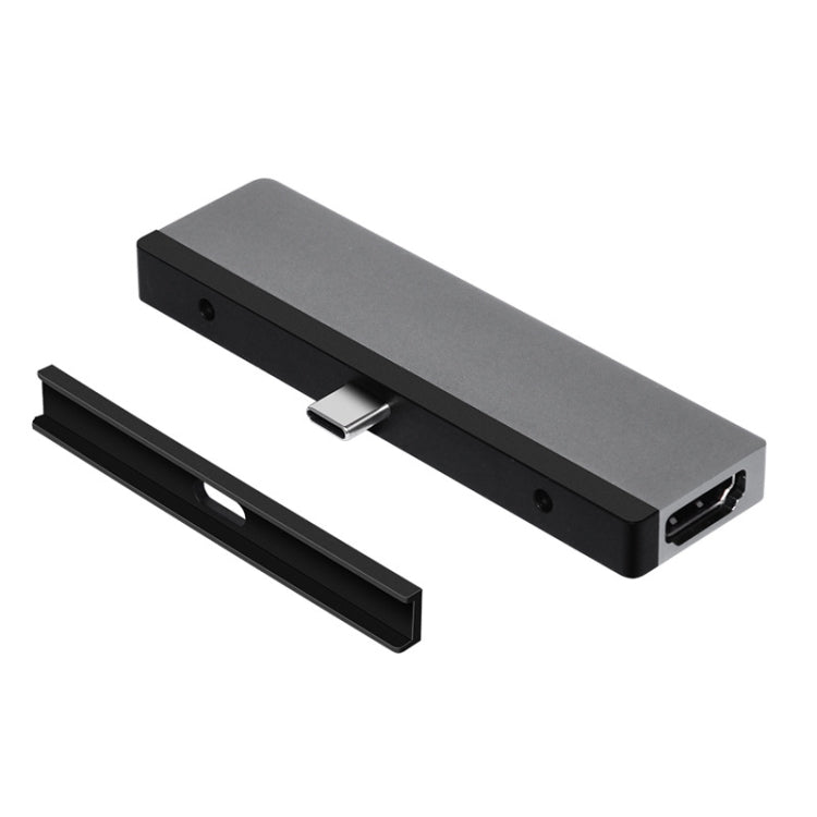 Convertisseur de lecture de carte 6 en 1 Type C vers HDMI / PD / USB3.0 / Audio / SD TF pour iPad Pro