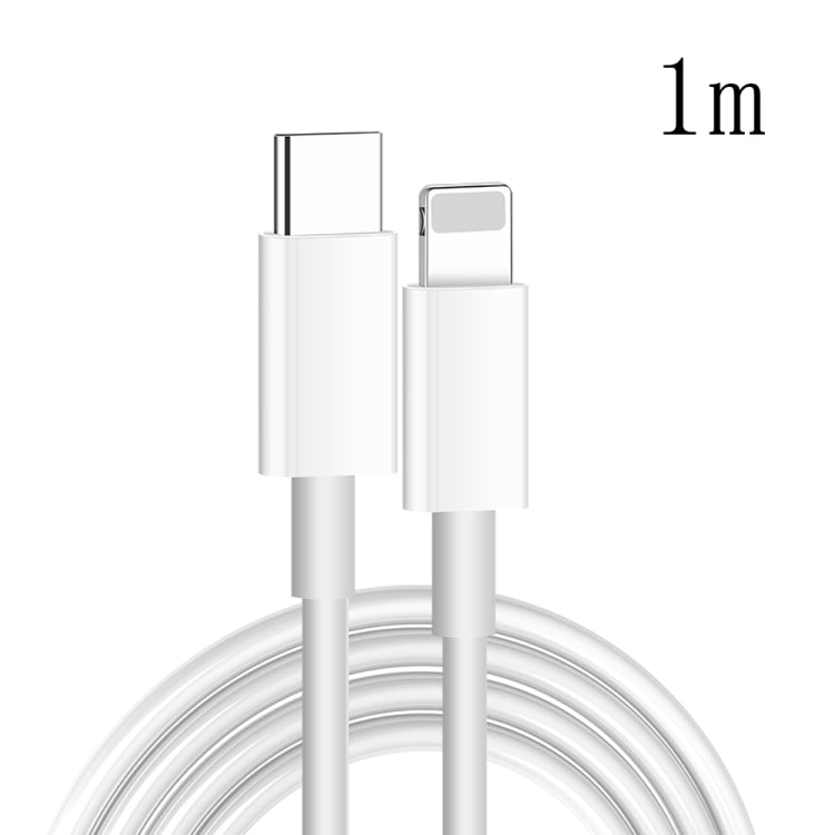 XJ-61 12W USB-C / Tipo-C a 8 PIN PD Cable de Carga Rápida longitud del Cable: 1m