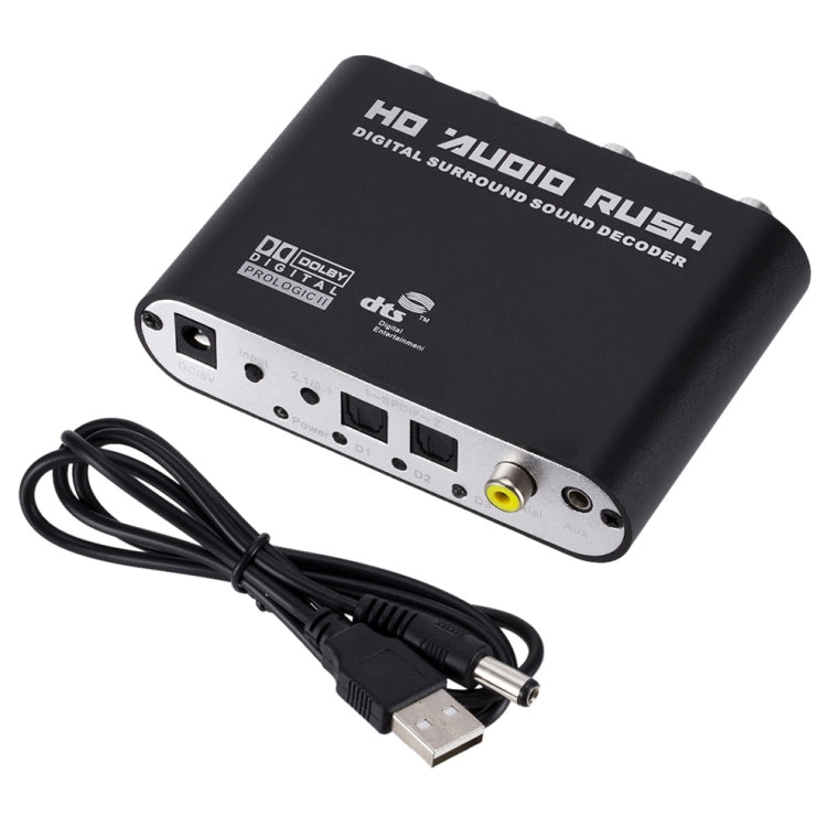 Coaxial SPDIF to RCA DTS AC3 Audio Decoder 5.1CH Digital Optical Analog Amplifier Analog Converter &amp; Amplifier HD Audio