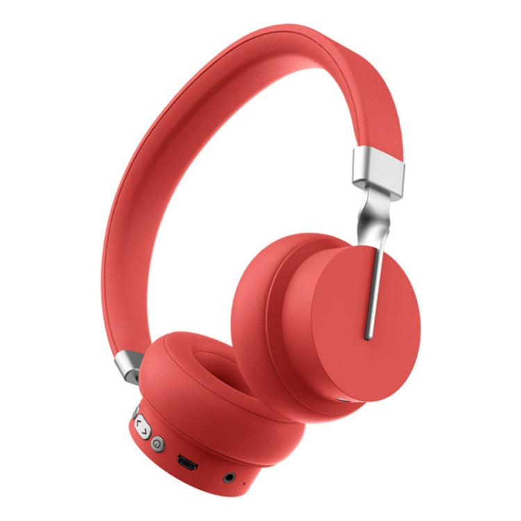 P3 Wireless 5.0 Super Bass HiFi Stereo Gaming Headphones with Microphone support TF/FM/AUX (Red)