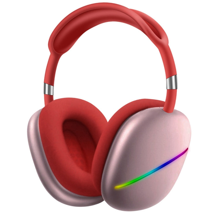 AKZ MAX10 MAX10 RGB Casque de musique Bluetooth sans fil avec microphone prend en charge la carte TF (rouge)