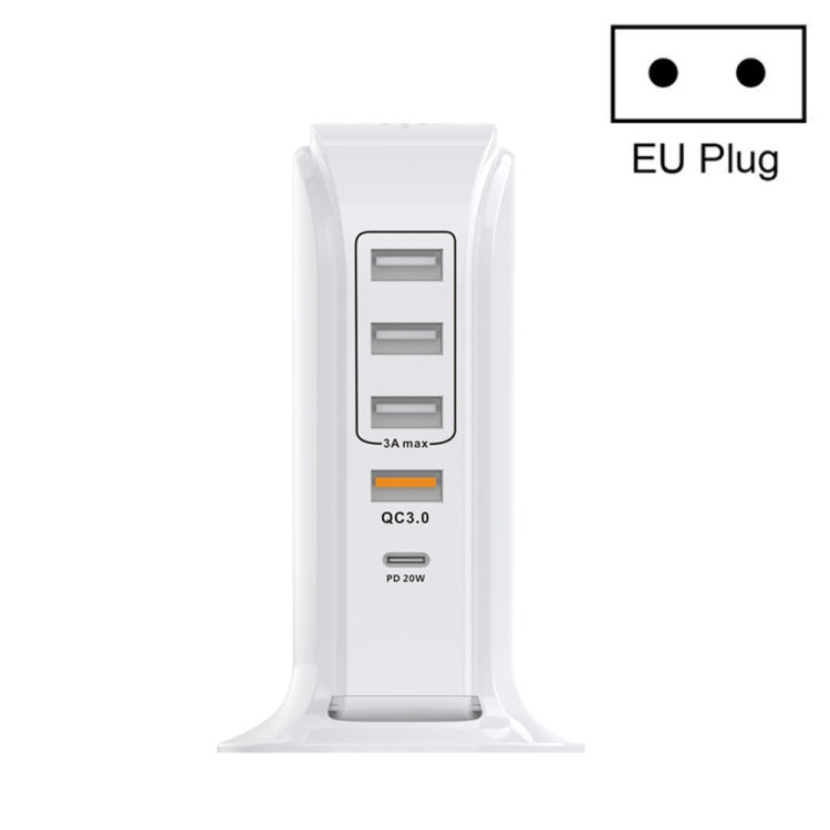 PD-36W PD3.0 + QC3.0 USB 4 ports chargeur de téléphone portable multi-port de charge voilier prise UE