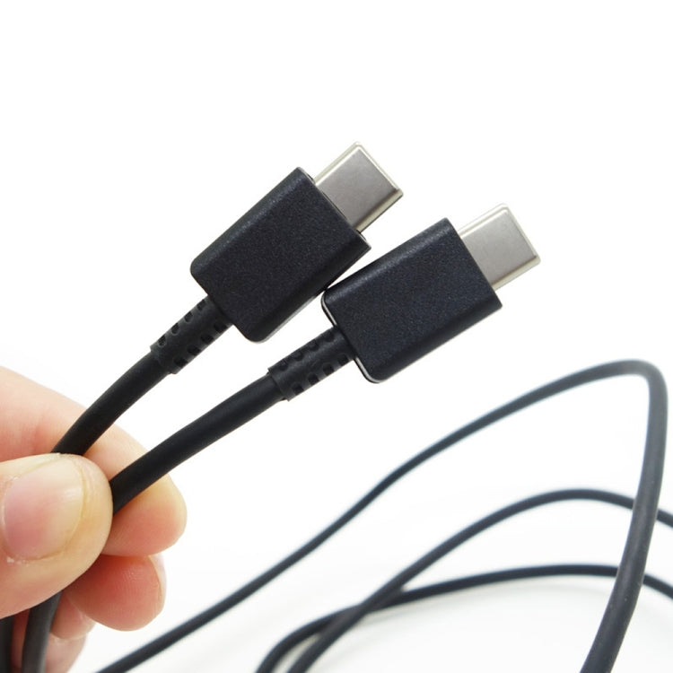 XJ-69 2 PCS 1M 3A USB-C / Type C / TPU TPU Charging Sync Data Cable for Mobile Phone (Black)
