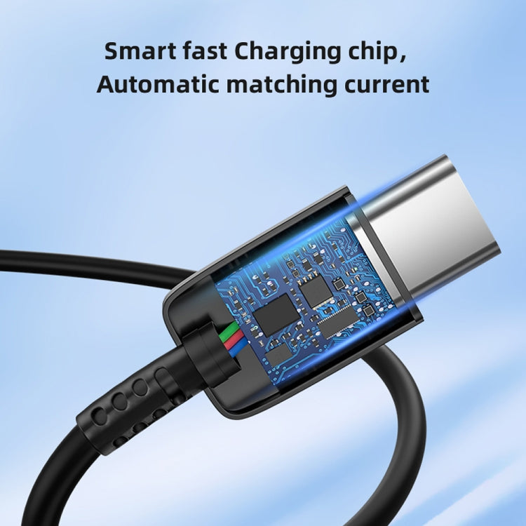 XJ-70 45W 5A USB-C / TYPE-C vers Type-C Longueur du câble de charge ultra rapide: 1M