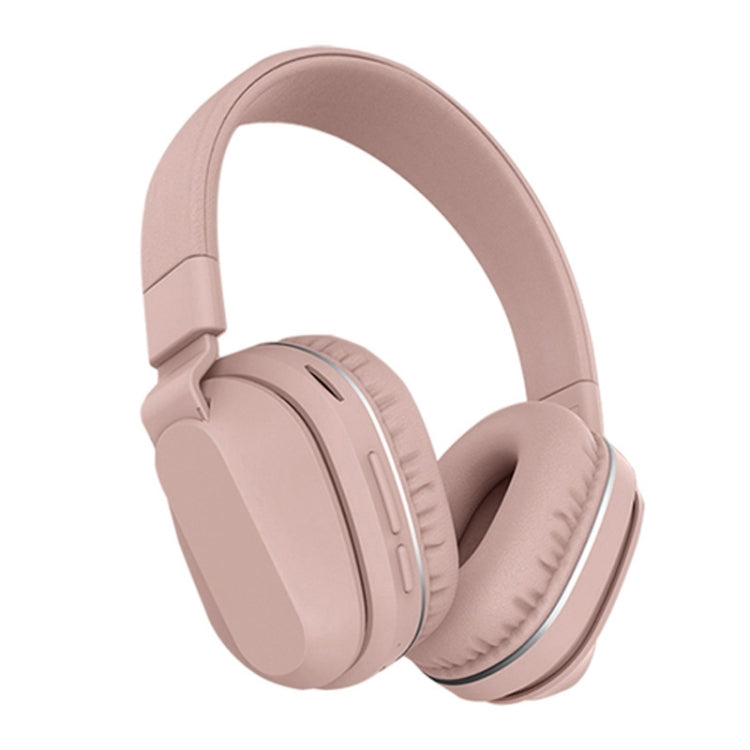 P2 Foldable Wireless Bluetooth Headphones Built-in Microphone for PC / Cell Phones (Pink)