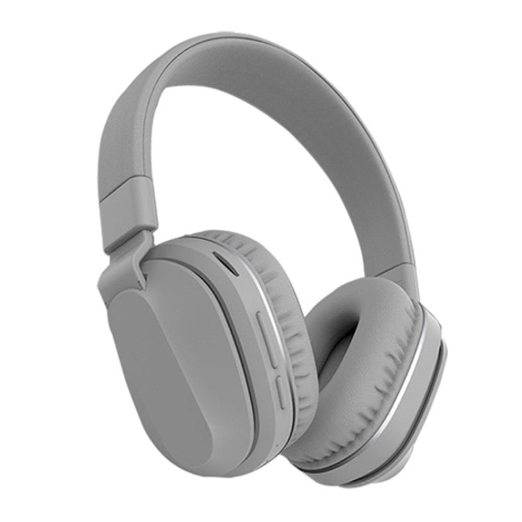 Foldable Wireless Stereo Headphone P2 Built-in Microphone for PC / Cell Phones (Grey)