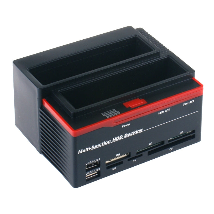 892U2LS USB 2.0 2.5 / 3.5 SATA All in 1 HDD docking with Card reader (EU Plug)