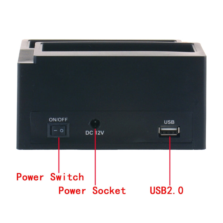 892U2LS USB 2.0 2.5 / 3.5 SATA TOUT EN 1 Station d'accueil HDD avec lecteur de carte (connecteur US)
