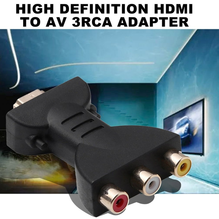 Convertisseur de composant AV adaptateur audio vidéo HDMI mâle vers 3 RCA pour projecteur DVD