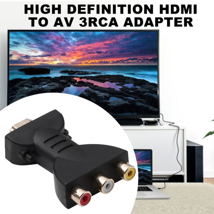 Adaptador de Audio y video HDMI Macho a 3 RCA convertidor de componentes AV Para Proyector de DVD