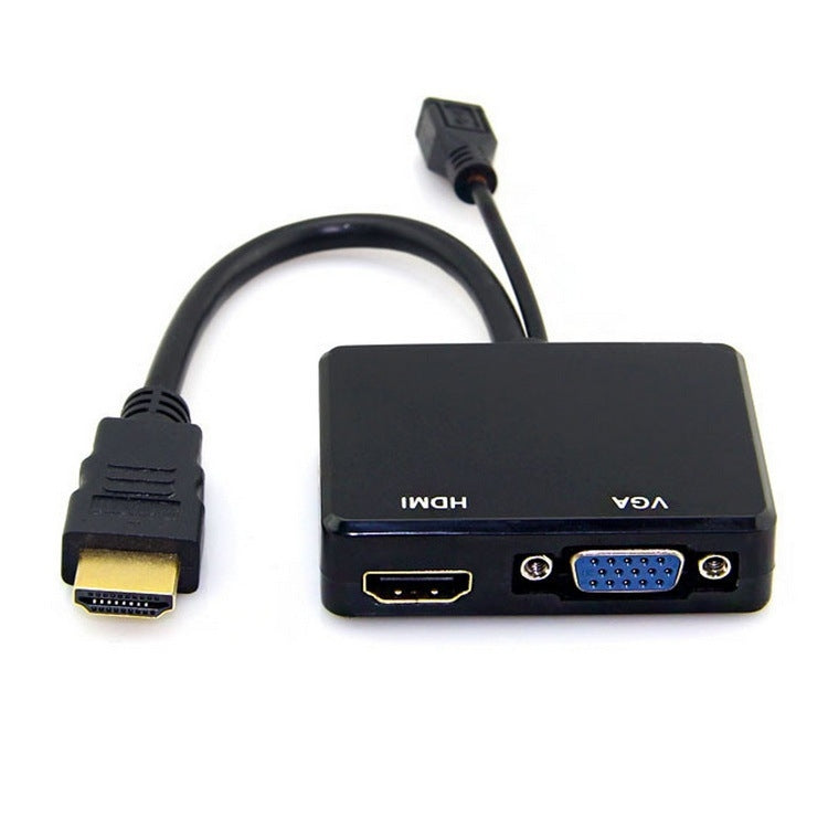 One to Two HDMI Multi Screen Display with VGA Converter