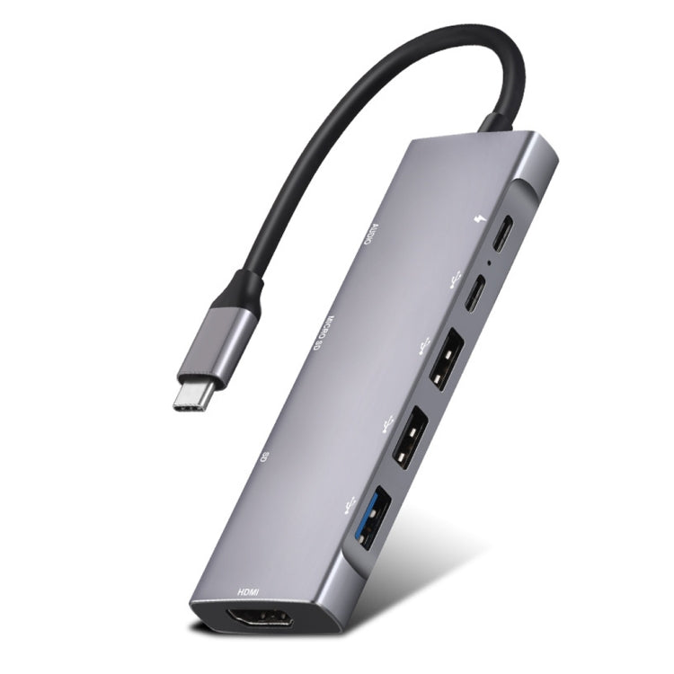 9-IN-1 USB Type C to HDMI + USB3.0X3 + Type-C + PD + SD / TF + Audio HUB Adapter