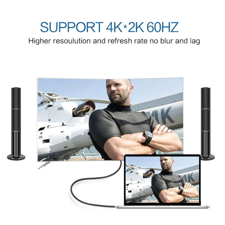 4K 60Hz USB-C / TIPE-C a DisplayPort Cable longitud del Cable: 1.8m