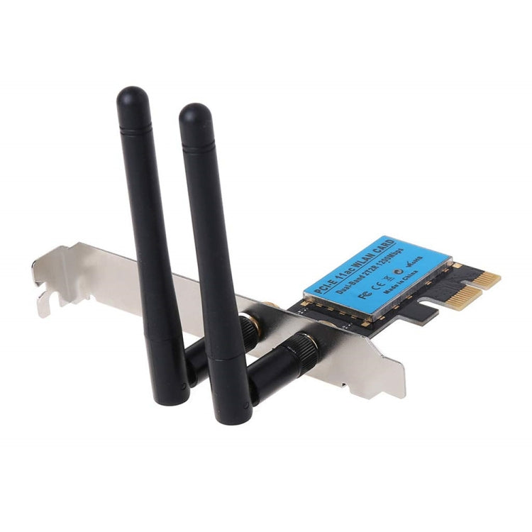 1200Mbps 5G/2.4G Dual Band Dual PCIE Wireless Network Card